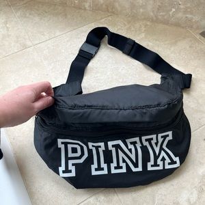 Black Victoria Secret Pink Convertible Backpack Fanny Pack